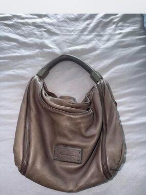Vintage Y2K Kenneth Cole New York slouchy brown leather hobo bag